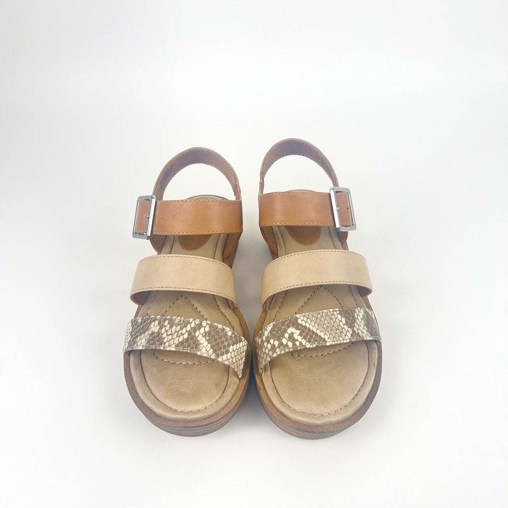 Stylish Tan and Brown Sandals